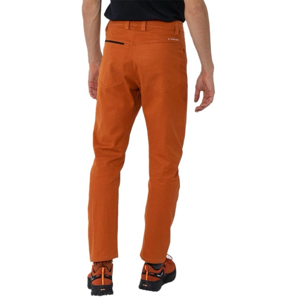 Salewa Fanes Utility Pant Gorpcore Outdoor Hemp Cotton Rust Size US36 XL- EU XXL